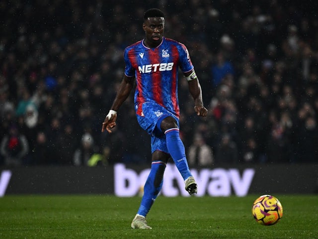 Marc Guehi de Crystal Palace lors du match de son équipe contre Everton, le 15 février 2025