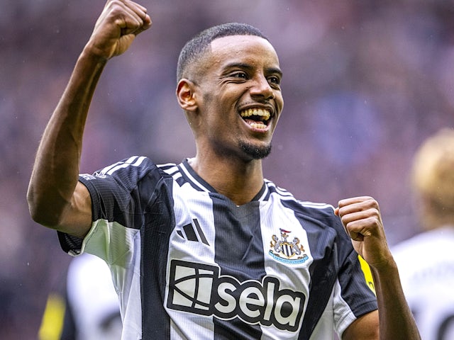 Alexander Isak de Newcastle United célèbre le 23 février 2025.
