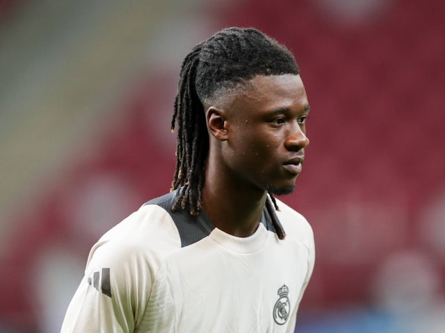 Le milieu de terrain du Real Madrid Eduardo Camavinga le 13 août 2024