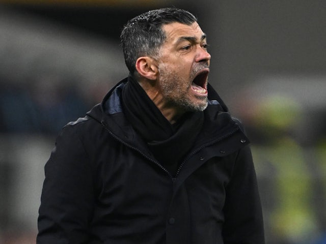 L'entraîneur de Milan Sergio Conceicao le 18 février 2025