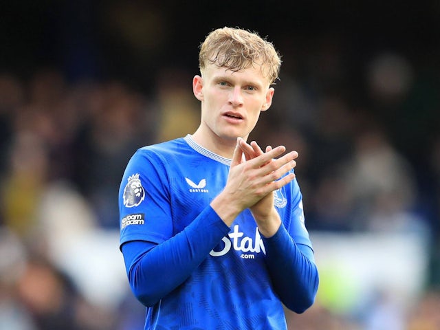 Jarrad Branthwaite d'Everton après le match le 28 septembre 2024