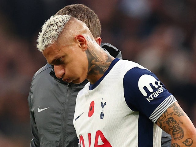 Le Richarlison de Tottenham Hotspur se traduit d'une blessure le 3 novembre 2024