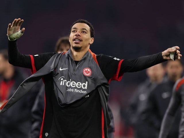 Hugo Ekitike d'Eintracht Francfurt lors du match de son équipe contre Ajax, le 6 mars 2025