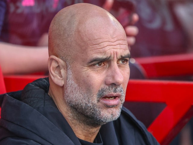 Manchester City Manager Pep Guardiola le 8 mars 2025