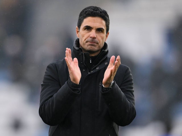 Mikel Arteta d'Arsenal après le match de son équipe contre Leicester City, le 15 février 2025