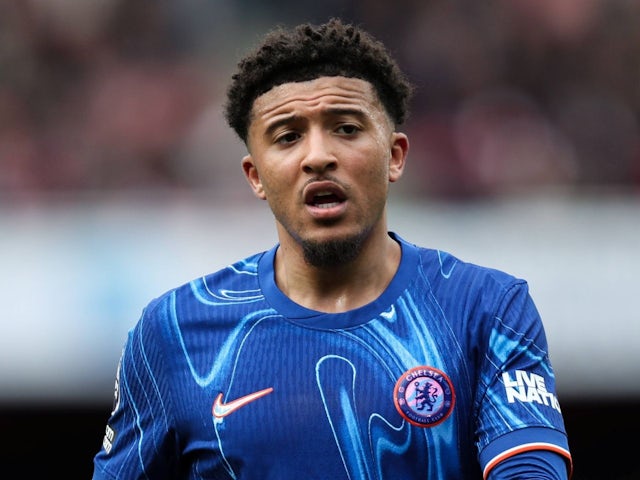 Jadon Sancho de Chelsea lors du match de Premier League de son équipe contre Arsenal, le 16 mars 2025