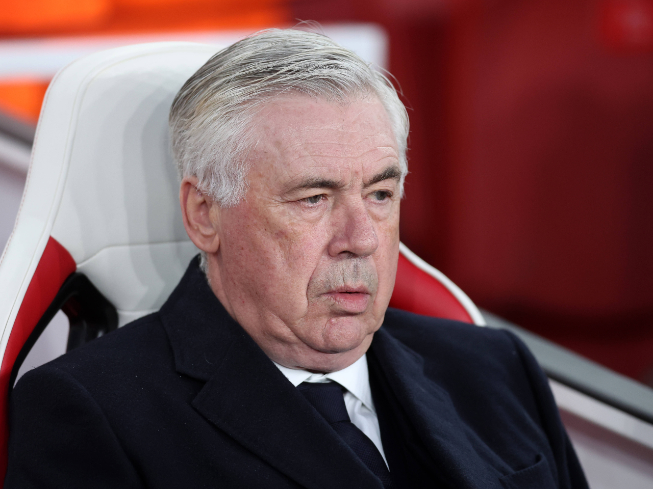 Real Madrid manager Carlo Ancelotti pictured on April 8, 2025