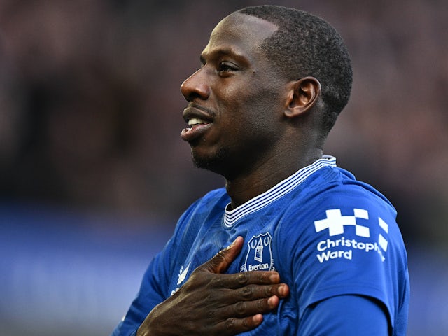 Abdoulaye Doucoure d'Everton illustré le 1er février 2025