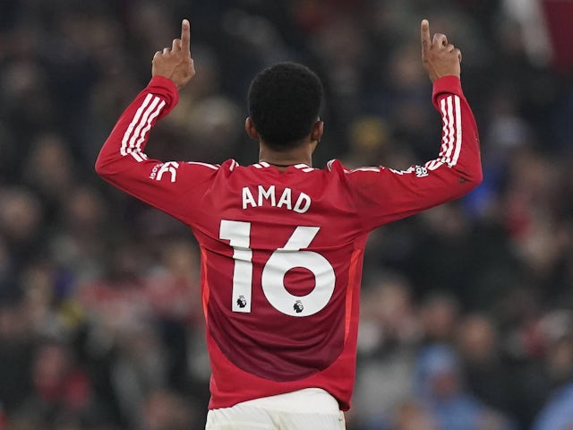 Amad Diallo de Manchester United le 16 janvier 2025