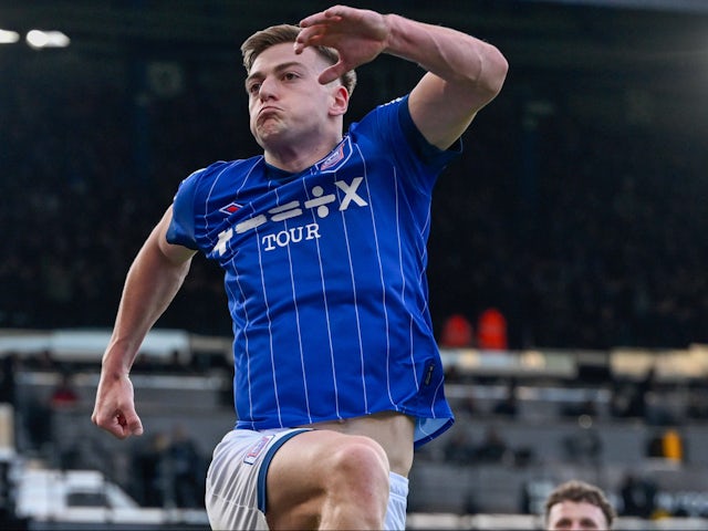 Liam Delap d'Ipswich Town illustré le 1er février 2025