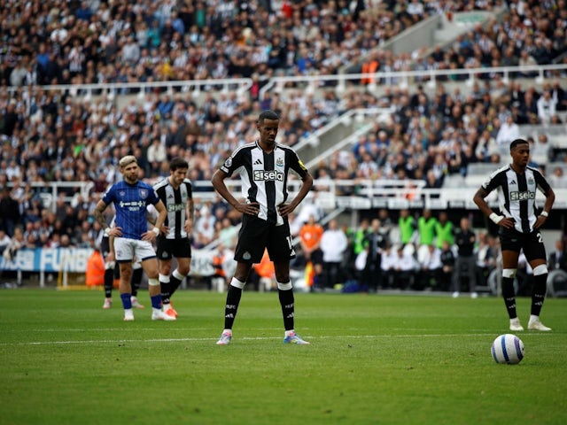 Alexander Isak de Newcastle United lors du match de son équipe contre Ipswich Town, le 26 avril 2025