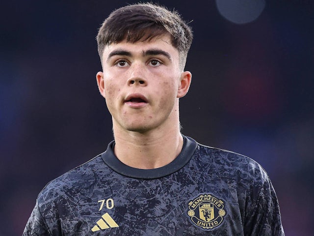 Harry Amass de Manchester United le 6 mai 2024