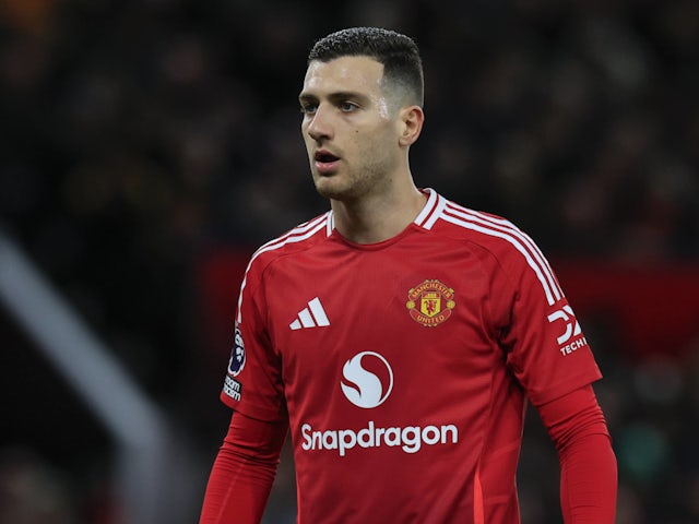 Le défenseur de Manchester United Diogo Dalot en décembre 2024.