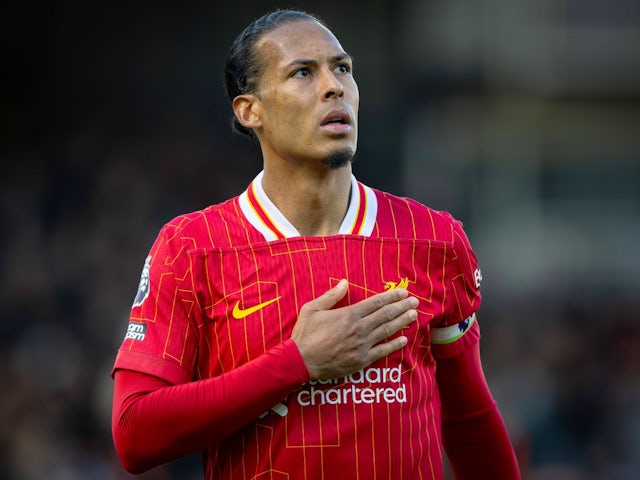 Virgil Van Dijk de Liverpool le 6 avril 2025