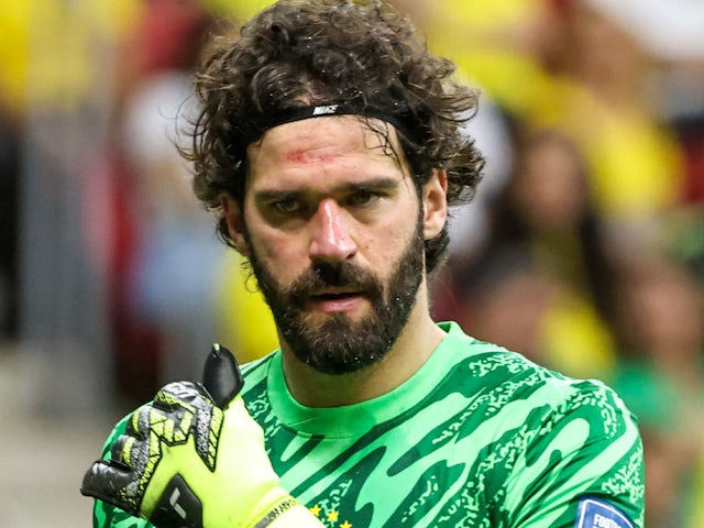 Alisson Becker de Liverpool et du Brésil sur la photo le 20 mars 2025