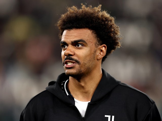 Le défenseur de la Juventus Renato Veiga en avril 2025.