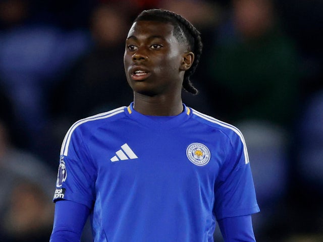 Jeremy Monga de Leicester City illustré le 7 avril 2025