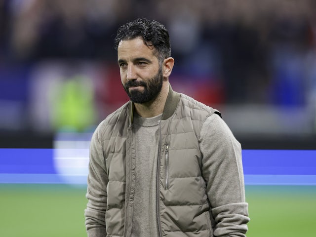 L'entraîneur-chef de Manchester United Ruben Amorim le 10 avril 2025