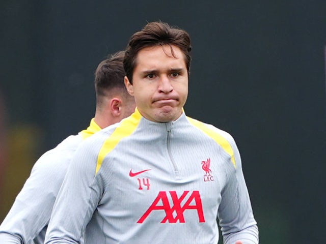 Federico Chiesa de Liverpool représenté en formation le 16 septembre 2024
