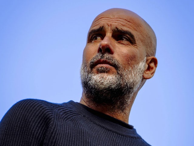 Manchester City Manager Pep Guardiola le 6 avril 2025