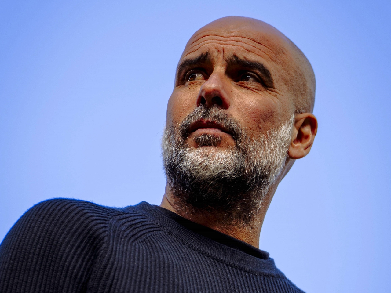 Manchester City manager Pep Guardiola on April 6, 2025