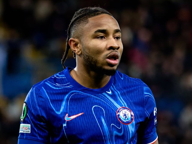 Christopher Nkunku de Chelsea en action le 19 décembre 2024