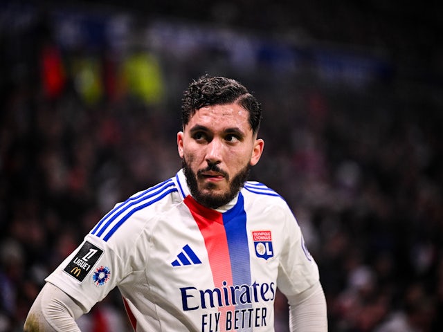 Rayan Cherki de Lyon illustré le 10 novembre 2024