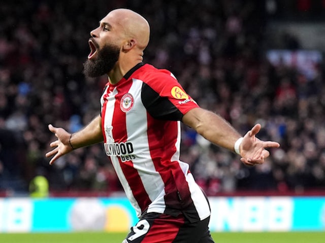 Bryan MBEUMO de Brentford célèbre la notation contre Newcastle United le 7 décembre 2024