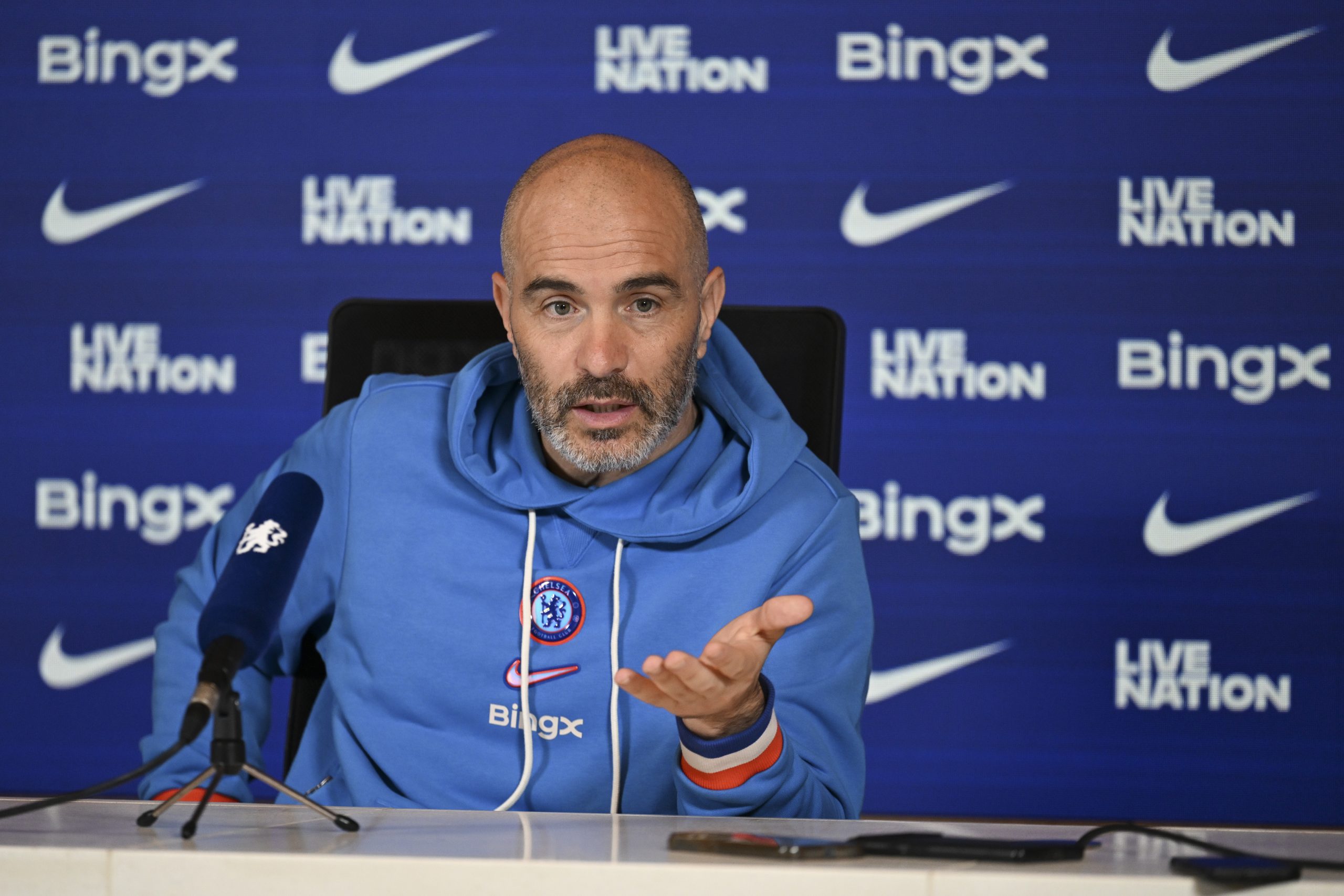 Enzo Maresca Chelsea Training Session And Press Conference