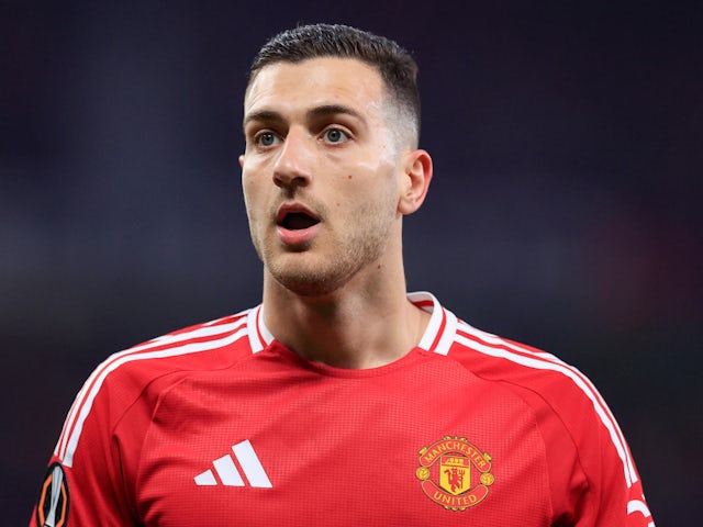 Diogo Dalot de Manchester United illustré le 17 avril 2025