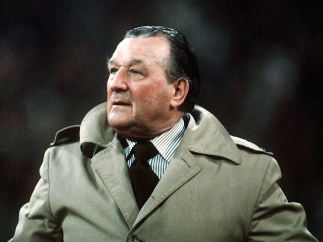 Bob Paisley en tant que directeur de Liverpool, le 22 avril 1981