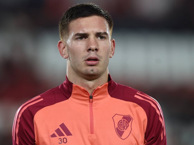 Franco Mastantuono de River Plate le 13 avril 2025