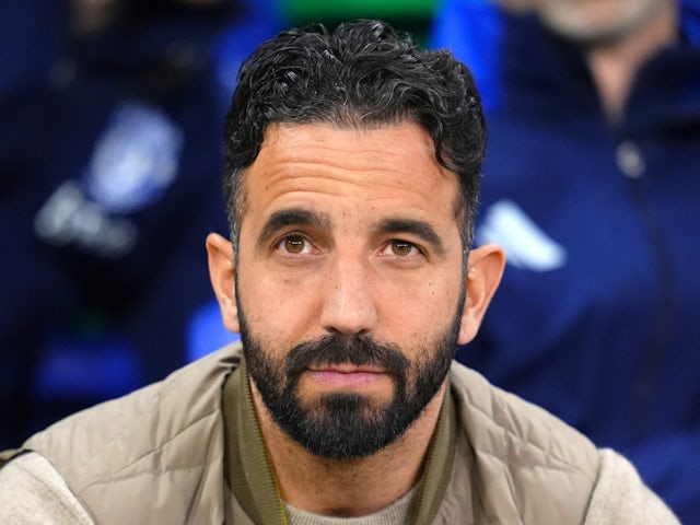L'entraîneur-chef de Manchester United Ruben Amorim le 10 avril 2025