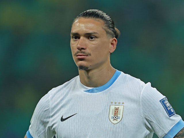 Darwin Nunez de l'Uruguay en action le 19 novembre 2024