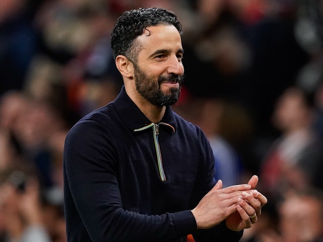L'entraîneur-chef de Manchester United Ruben Amorim le 17 avril 2025