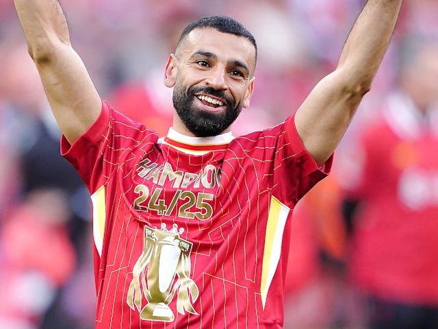 Mohamed Salah de Liverpool célèbre le 27 avril 2025