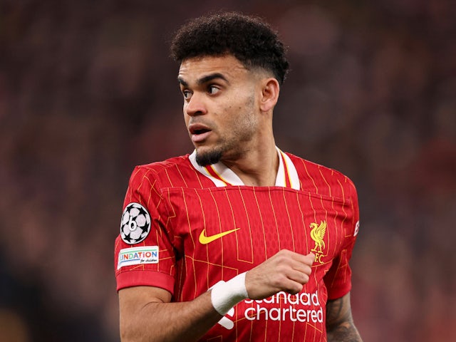 Luis Diaz de Liverpool représenté le 11 mars 2025