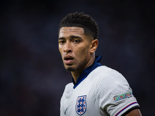Jude Bellingham en action pour l'Angleterre le 14 juillet 2024