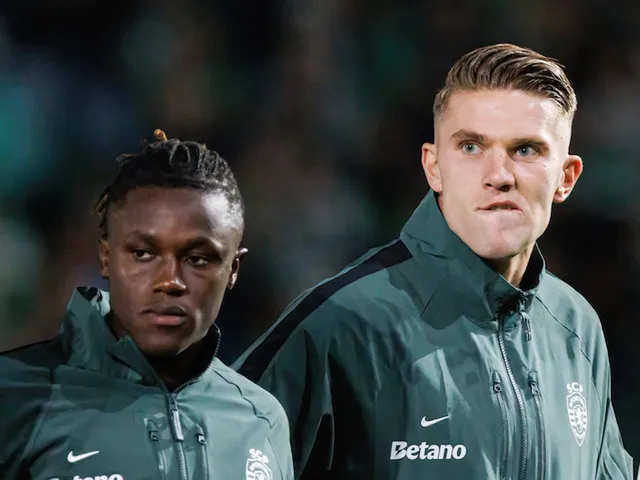 Sporting Geovany Quenda et Viktor Gyokerres de Lisbonne le 22 septembre 2024