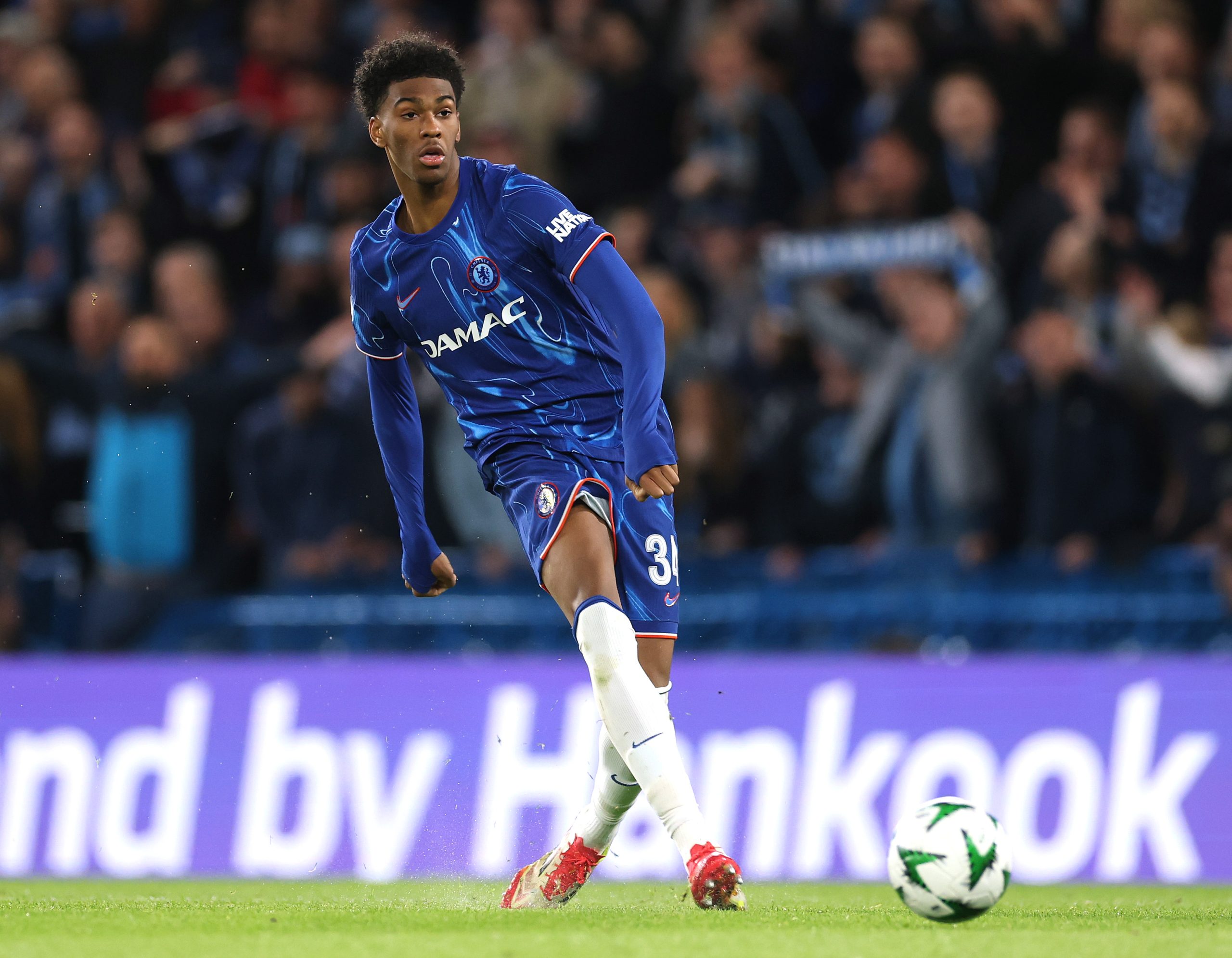 Josh Acheampong Chelsea FC v Djurgarden UEFA Conference League / Semi Final Second Leg