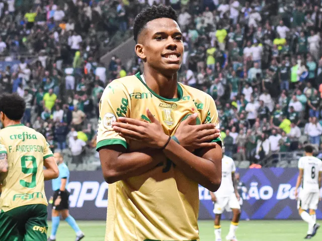 Palmeiras Winger Estevao Willian en septembre 2024.