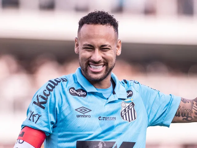 Neymar Jr. en action pour Santos le 1er juin 2025