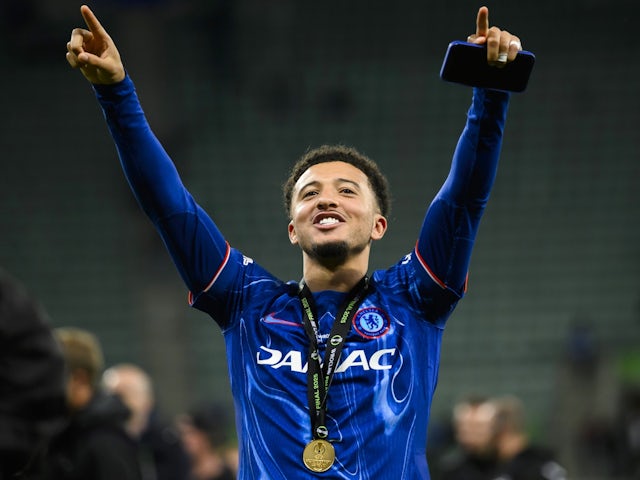 Jadon Sancho de Chelsea célèbre le 28 mai 2025