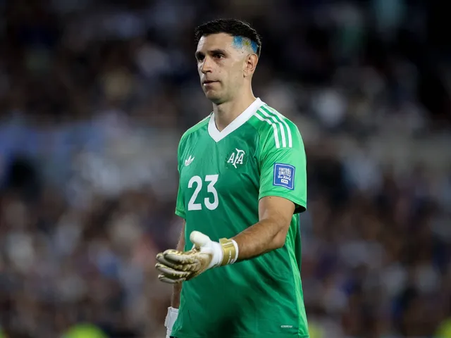 Emiliano Martinez en Argentine en action le 25 mars 2025