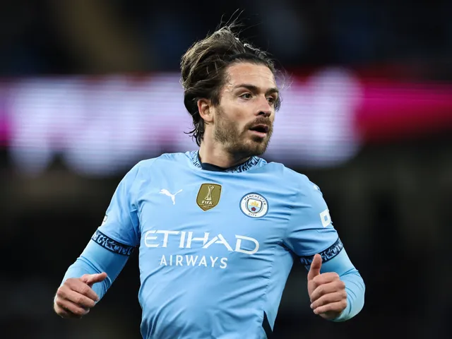 Jack Grelish de Manchester City illustré en avril 2025