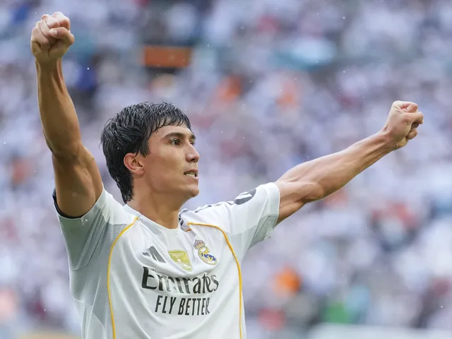 Gonzalo Garcia du Real Madrid illustré en juillet 2025