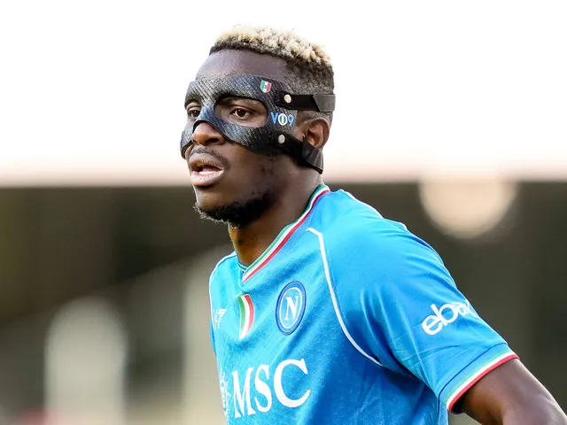 Victor Osimhen en action pour Napoli en mai 2024