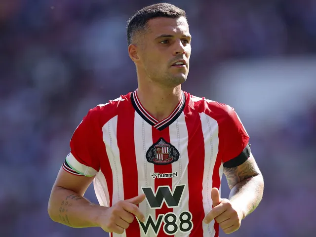Capitaine de Sunderland Granit Xhaka le 16 août 2025