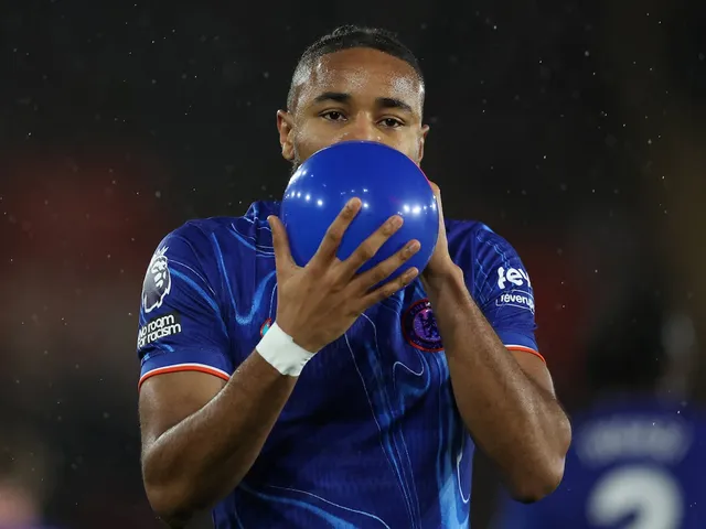 Christopher Nkunku de Chelsea célèbre le score contre Southampton le 4 décembre 2024
