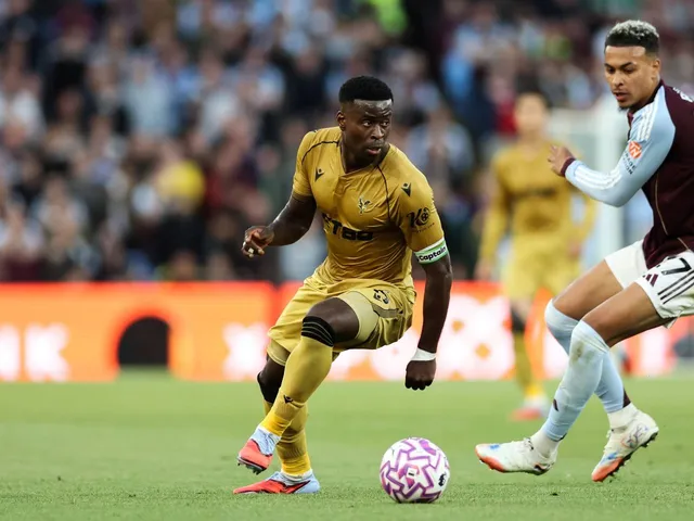 Marc Guehi de Crystal Palace lors du match de Premier League de son équipe contre Aston Villa, le 31 août 2025